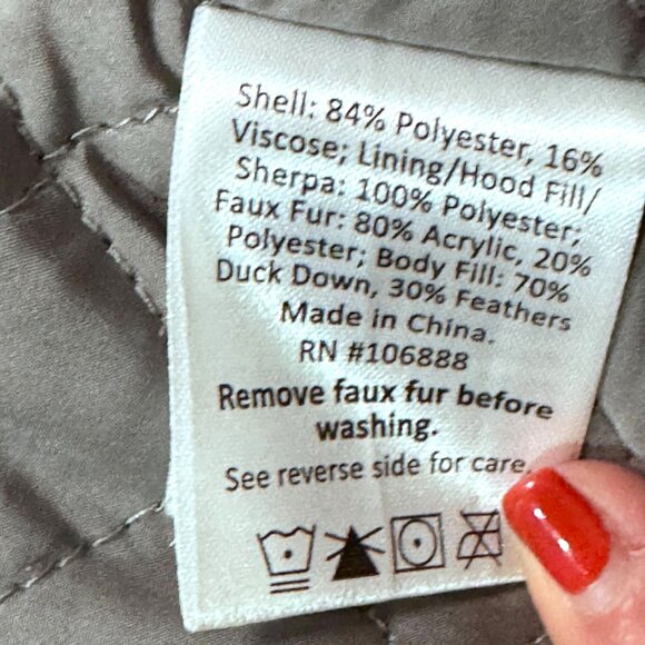 Appaman Boys Denali Faux Fur Trim Coat Sherpa lining Size 10 Grey NWOT MSRP $180 - Picture 6 of 10